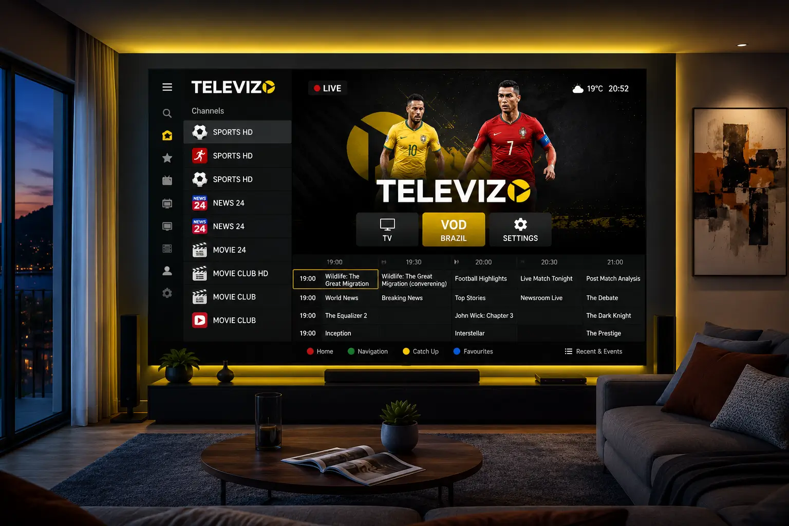 Televizo IPTV Portugal — leitor IPTV Android